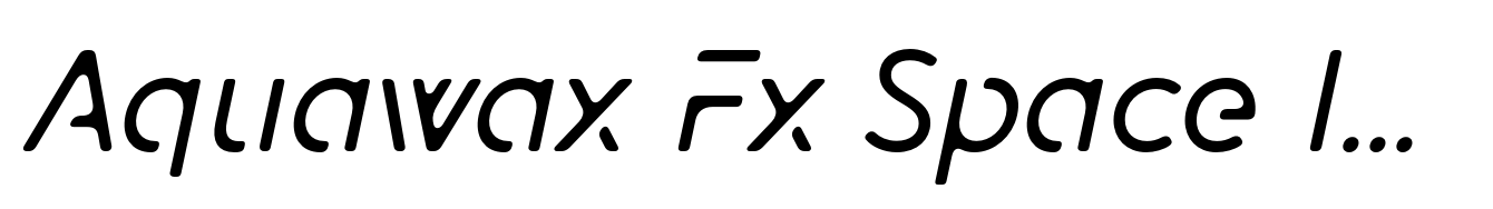 Aquawax Fx Space Italic